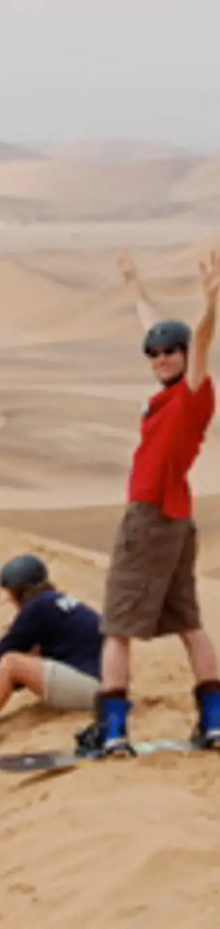Sandboarding auf den Dünen um Swakopmund
